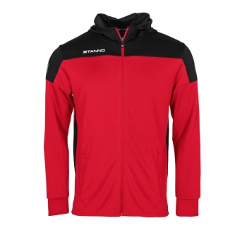 Stanno Pride Kapuzen Trainingsjacke Rot-Schwarz